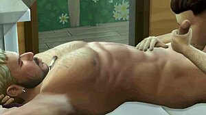 Stepfather catches me with cock in hentai anime gay scene.