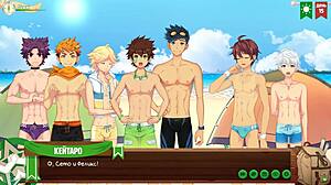 Game Friends Camp Episode 13 - Natsumi Fucked Kentaro Russian Voice Acting