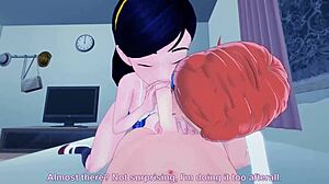 violet parr joins threesome competition in 3d anime