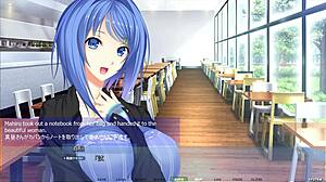 Mahiru gets stuck in wall in hentai part 1