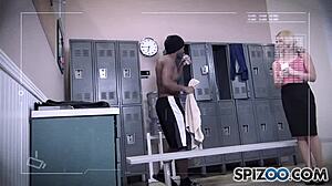 Spizoo star Sarah Vandella handles big black cock with huge boobs and booty