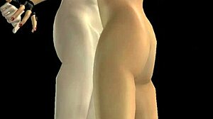 Damn! 3D Lesbian Cartoon SEX Rocks!