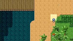 Tanned Girl Natsuki in Hentai Game Ep 13 Gets Massive Tits Covered in Cum