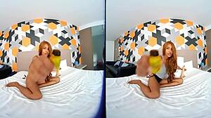 In this 3d vr porn, fat guy and I get really horny with dildo and masturbation.