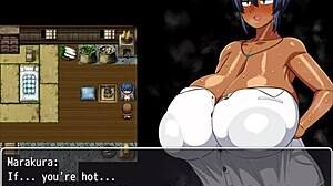 Tanned Girl Natsuki in Hentai Game Ep 13 Gets Massive Tits Covered in Cum