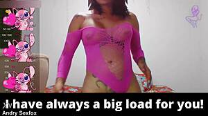 Ts angelique monroe dances in lingerie, showing off her cock and inviting you to her live shows