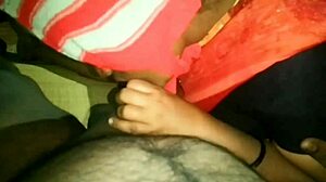 Aunty’s Kitchen Handjob Makes Boy Cock Throb with Joy