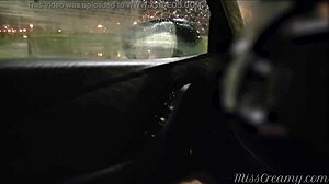 Convincing My Step Sisters Best Friend To Jerk Off Me In The Car - Misscreamy