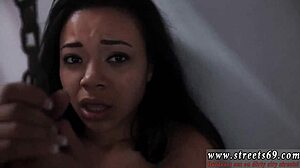 Teen girl endures intense whipping and bondage domination in business setting, ratcheting up her utter submission.