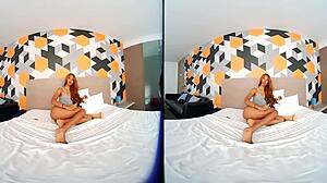 In this 3d vr porn, fat guy and I get really horny with dildo and masturbation.