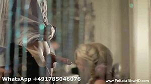 Beautiful blonde German girl giving an incredible blowjob fills me with desire.