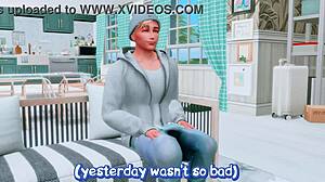 Futanari Girlfriend Arranged Hard Anal Sex for Cheating Wife While Husband Cuckold Watched in Sims 4 Anime Hentai SFM!