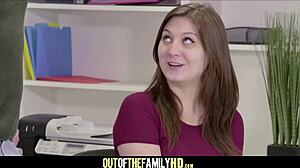 jojo kiss, the horny teen step daughter, gets caught fucking sheena ryder's big dick boyfriend at work