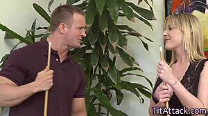 Busty Babe Receives Facial After Titty Fuck with Monster Cock