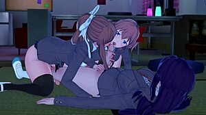 Come to the futanari club for some dancing and fun.