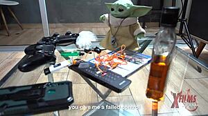 Two guys with big cocks sodomize a petite Venezuelan redhead at home