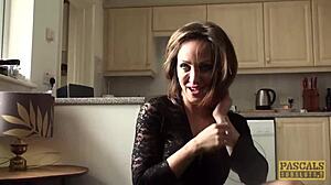 UK wench roughly dicked in domination, receives big facial from master with piercing and tattoo.