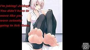 Saber Anime Feet Joi!