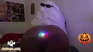 Shemale Dominates Dude's Ass with Raw Power in HD Lingerie Scene