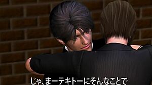 yuna teacher visits home in bondage anime