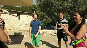 European Latina in casting training session