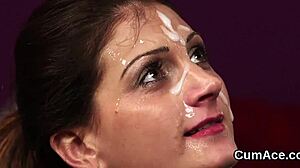Kinky Hottie Swallows Jizz Load After Wild Sucking