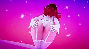 Japanese Hentai Girlfriend Dances in 3D Seeking Wild Bedroom Fun