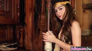 Cassie Laine Stars In Intense Masturbation Scene With Horny Indian Girl