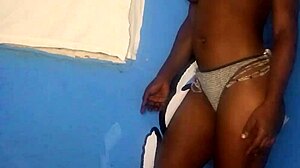 Watch This Ebony Girl Who Loves To Stand Whiles Enjoying Every Single Stroke In My Pussy!