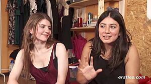 german hotties banging each other with strap-on toys 🔥