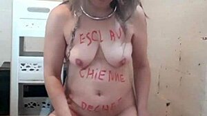 Slave Trains In Cave With Toys BDSM Humiliation