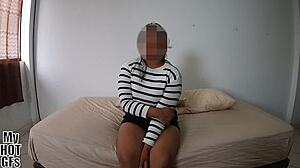 xiomara wanted my cum and i gave it to her all over her face