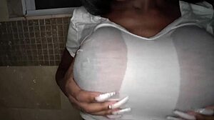 Busty Tori Mantana Sucks Hard Dick in Steamy Shower Scene