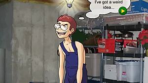 Bound in Bondage, the Milf Meets and Fucks in Hentai Anime Taboo Scene