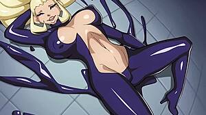 Gooey Futanari Creampie in Wild Hentai Action