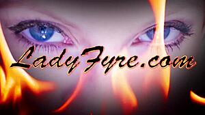 Wild Accountant Lady Fyre in Redhead Milf POV