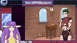 I enjoy the blowjob from muscular guard in Avatar hentai