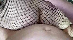 Hot Babe Loves Cum On Pantyhose