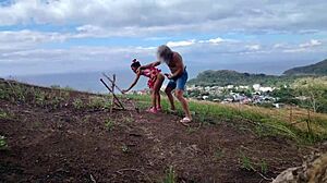 Weekend in Nature Turns Freaky with Old Hairy Monster Cock Perv