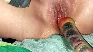 velvet rain 23 masterbates hard with huge toys