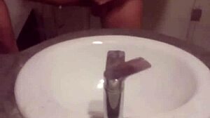 young guy casually masturbates alone