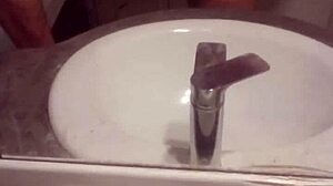 young guy casually masturbates alone