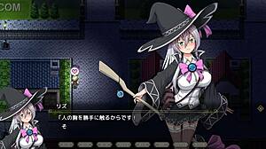 a witch of eclips lizu in intense sex scene from hentai game rpg 01