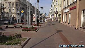 This casting babe gets pussyfucked in missionary and doggystyle 😏