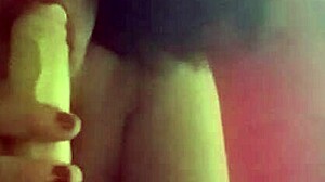 Playing with myself while licking big tits!