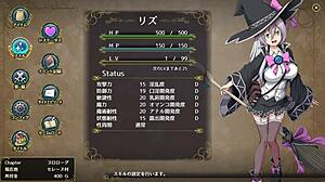 a witch of eclips lizu in intense sex scene from hentai game rpg 01