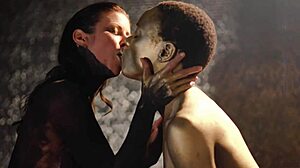 artsy lesbian body paint with alexis fawx ana foxxx.