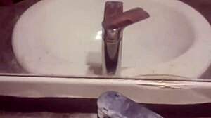 young guy casually masturbates alone