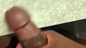 Huge Cumshot Explodes Over Bathroom Counter in Close-Up
