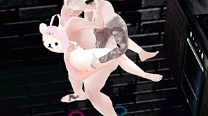 Katyqueenff Achieves Desired 3D Cartoon Sex